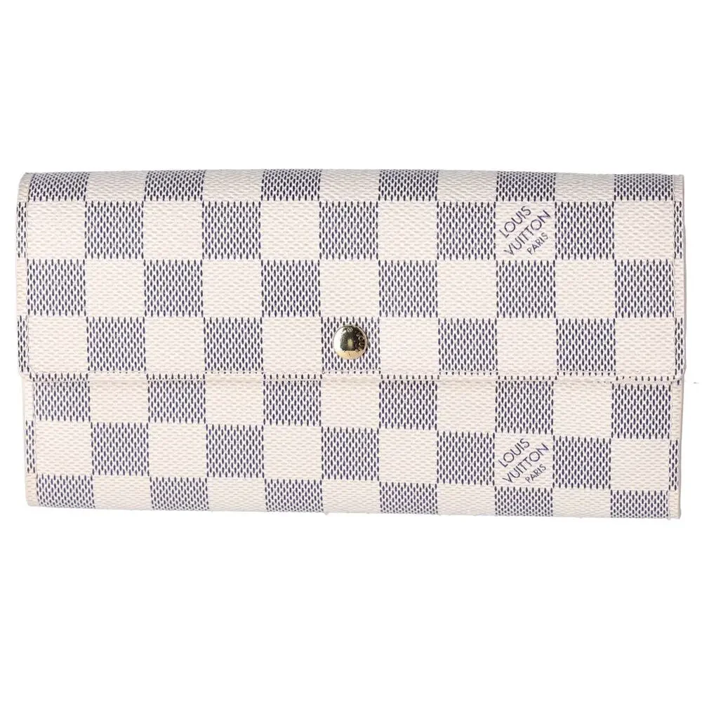 Louis Vuitton Sarah Envelope Wallet Damier Azur Beige